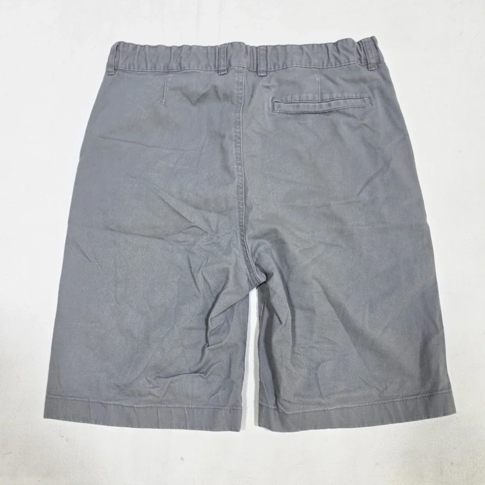Old Navy Chino Shorts Boys 18 Khaki Gray 2 Pack Built-In Flex Stretch Twill